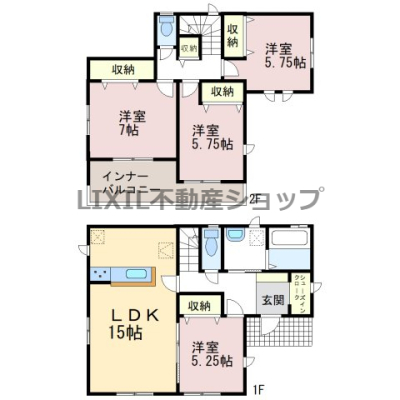  yA/Ԏ}z LXƂ15LDKłƂ肠鐶Ԃmۂł܂I 1KɂmAg肪ǂ4LDKł