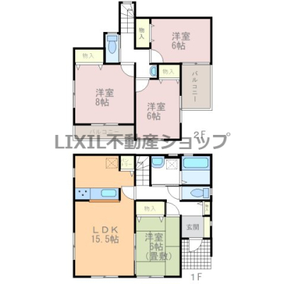  y8/Ԏ}z LXƂ15.5LDKƑS[tłƂ肠鐶Ԃmۂł܂I 1Kɂ6̋Ag肪ǂ4LDKł
