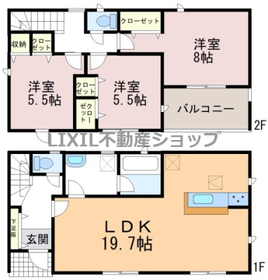  �y2����/�Ԏ�}�z �L�X�Ƃ���19.7����LDK�Ə[���������[�X�y�[�X�ł�Ƃ肠�鐶����Ԃ��m�ۂł��܂��I �S����������ŗz������ǍD�ł���