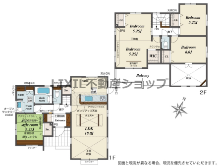  �y�Ԏ��}�z1�����@�Ԏ��}�ł��B���r���O�̐������������Ԃ����o���Ă���܂��B�e���Ɏ��[�����肨�������X�b�L���􂨏Z�܂�����4LDK��5LDK�ɕύX�B